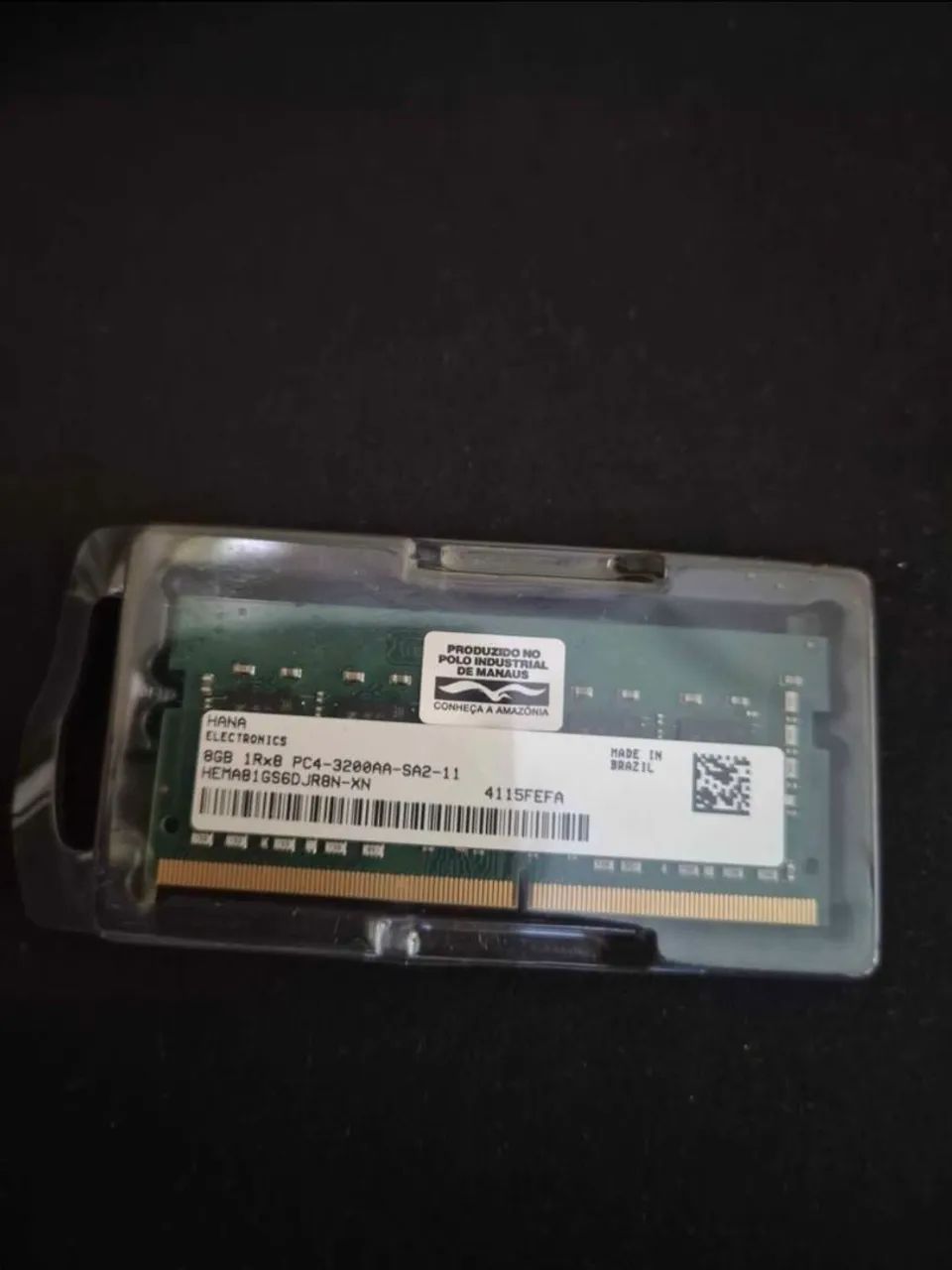Memória ram notebook