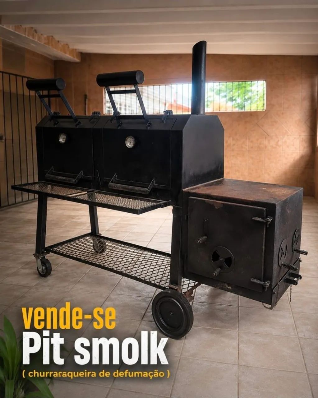 Pit smoker - Defumador