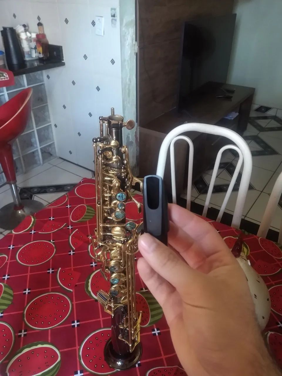 Sax soprano Eagle Só 502 onix - Foto 2