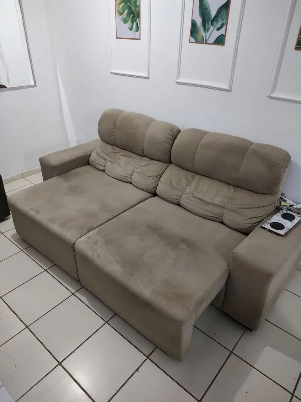 Vendo sofá retrátil reclinável 65573787417601121