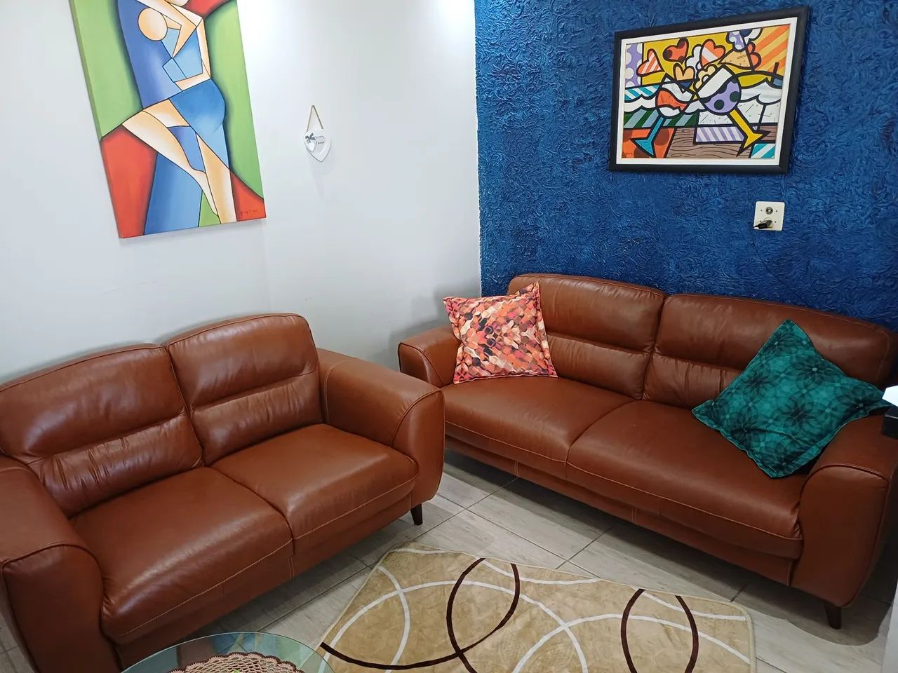 Sofá de couro novo65573814760195121