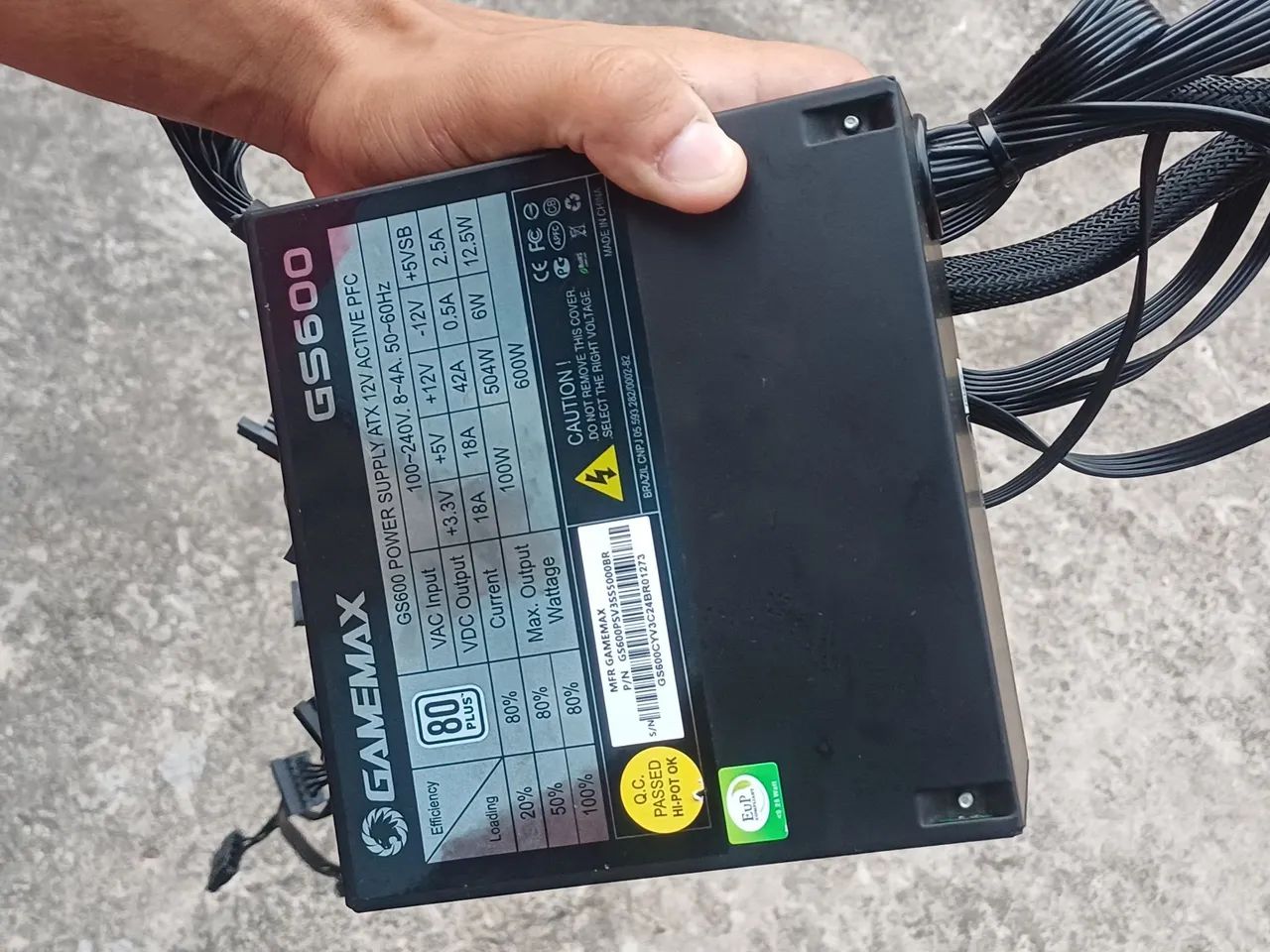 FONTE GAMEMAX GS600 - Foto 3