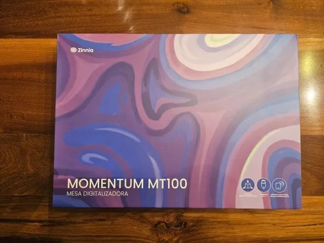 Mesa Digitalizadora Zinnia Momentum Mt100 cor preta - Foto 5