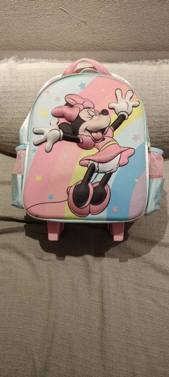mochila da Minnie com rodinhas - Foto 5