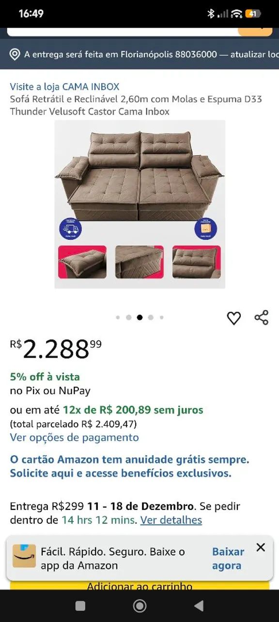 Vendo ou troco SOFÁ retrátil em perfeito estado  - Foto 2