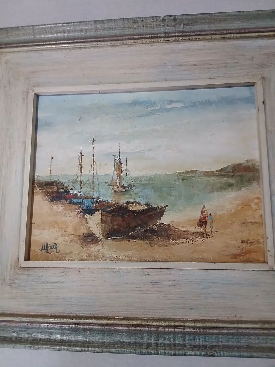 Quadro antigo pintado a óleo  - Foto 2