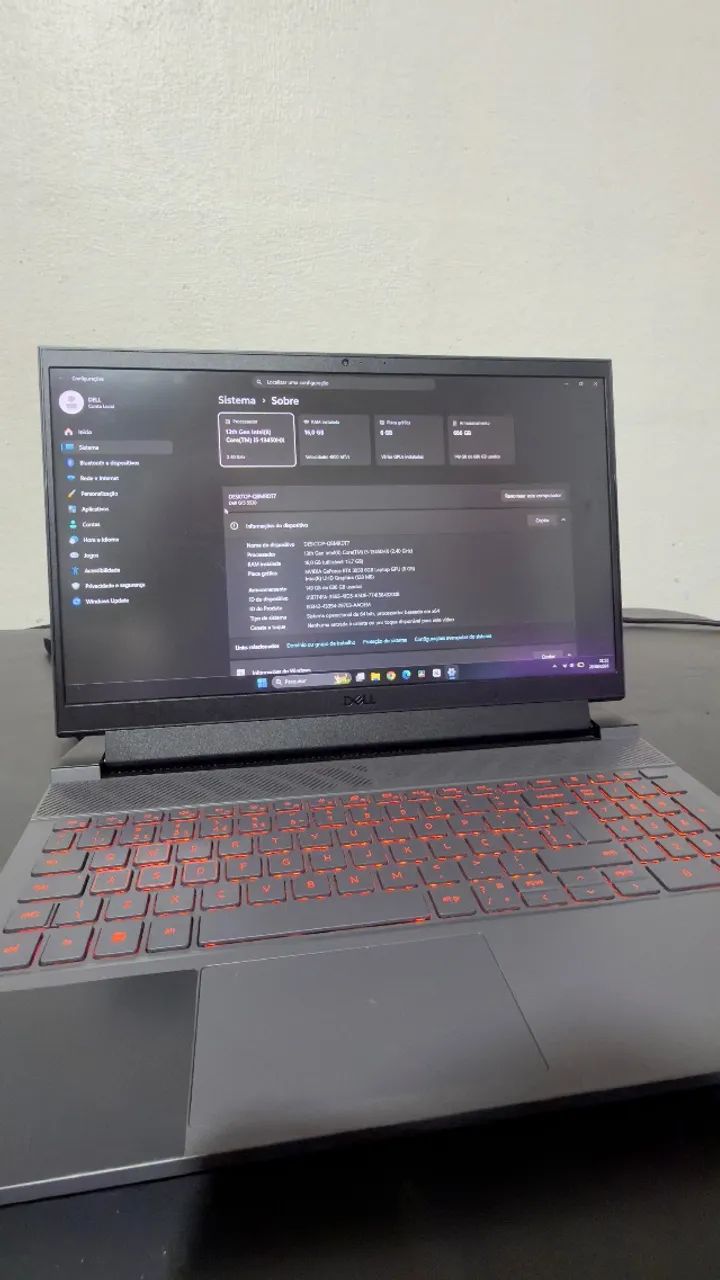 Notebook DELL G15 