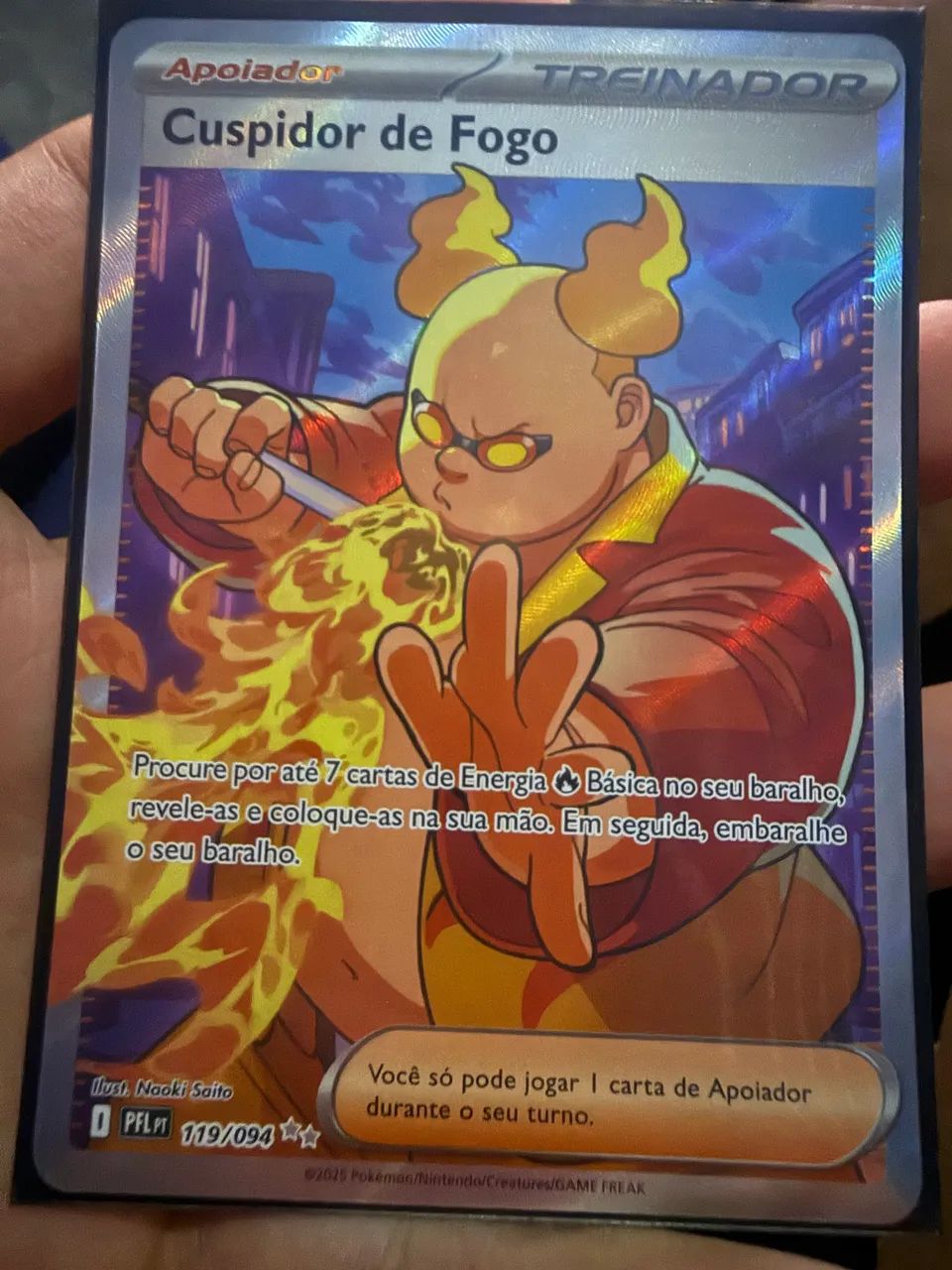 Carta Pokémon - Cuspidor de fogo 