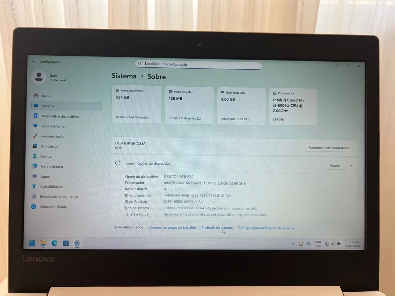 Notebook Lenovo  - Foto 5