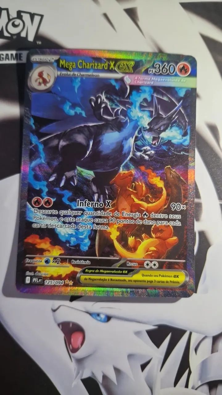 CARTA POKEMON MEGA CHARIZARD X EX SAR