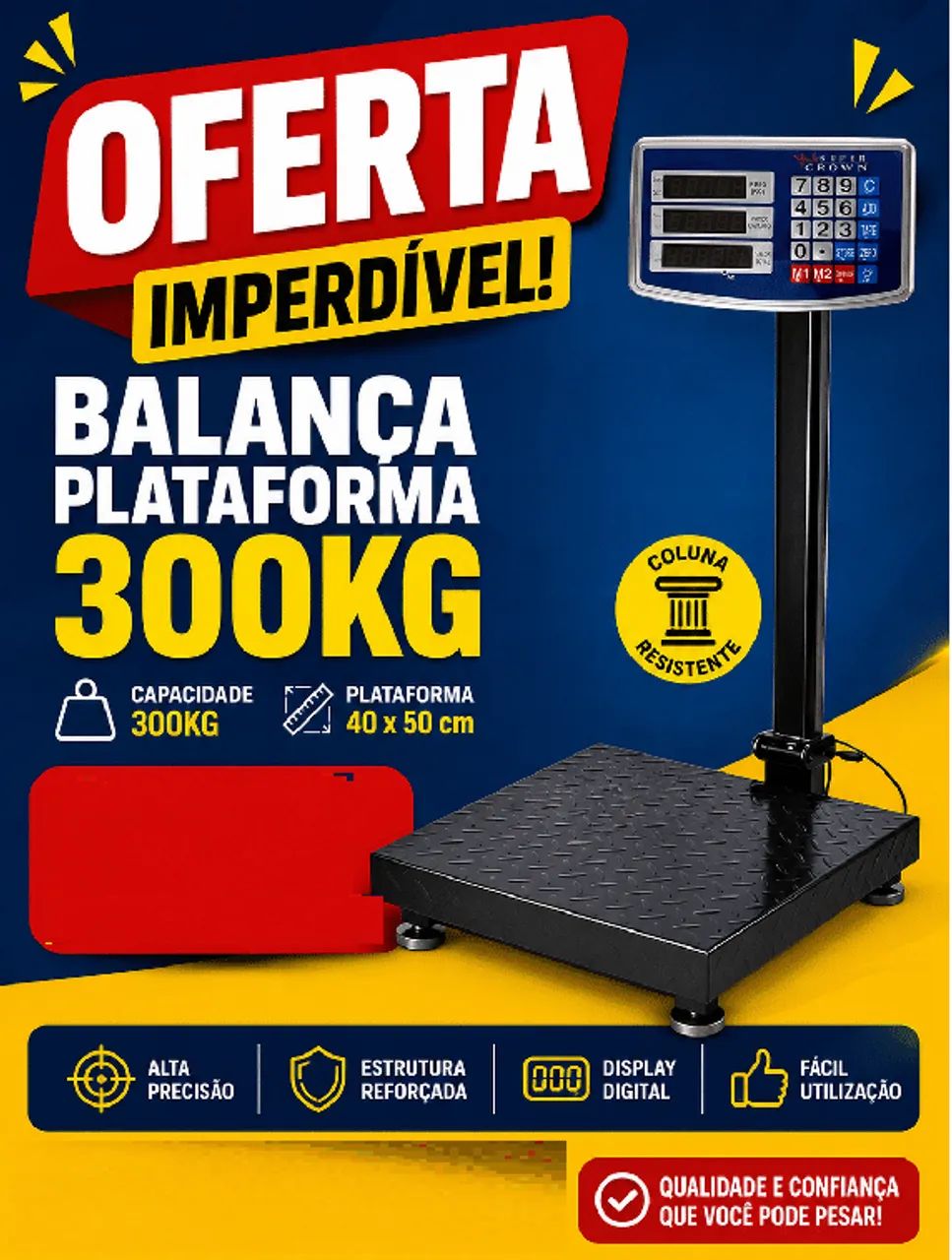  Balança Plataforma 300kg