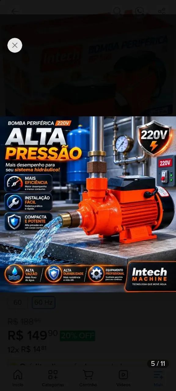 Bomba Periférica Intech - Foto 3