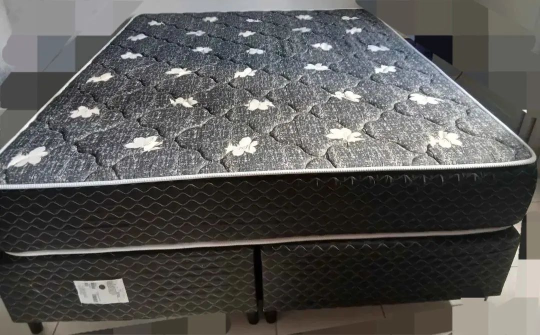 Cama box casal tamanho quem com colchão de espuma  - Foto 2