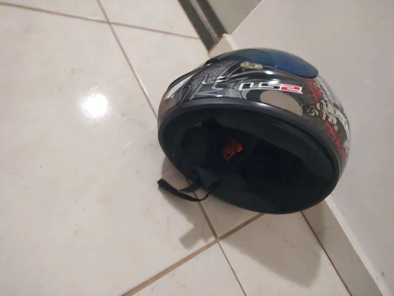 Capacete LS2 número 58 vizeira escura original  - Foto 5