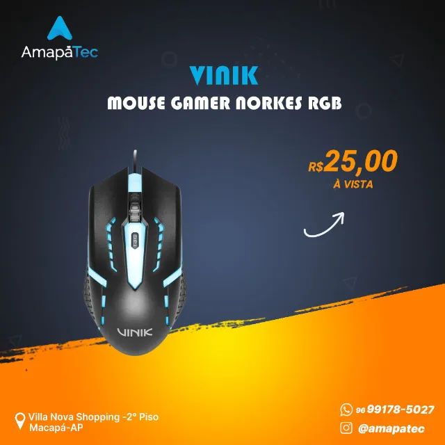 Mouse Gamer Vinik Norkes  RGB