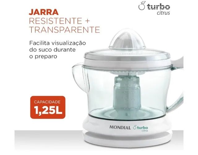 Espremedor Mondial Branco 110V - Foto 4