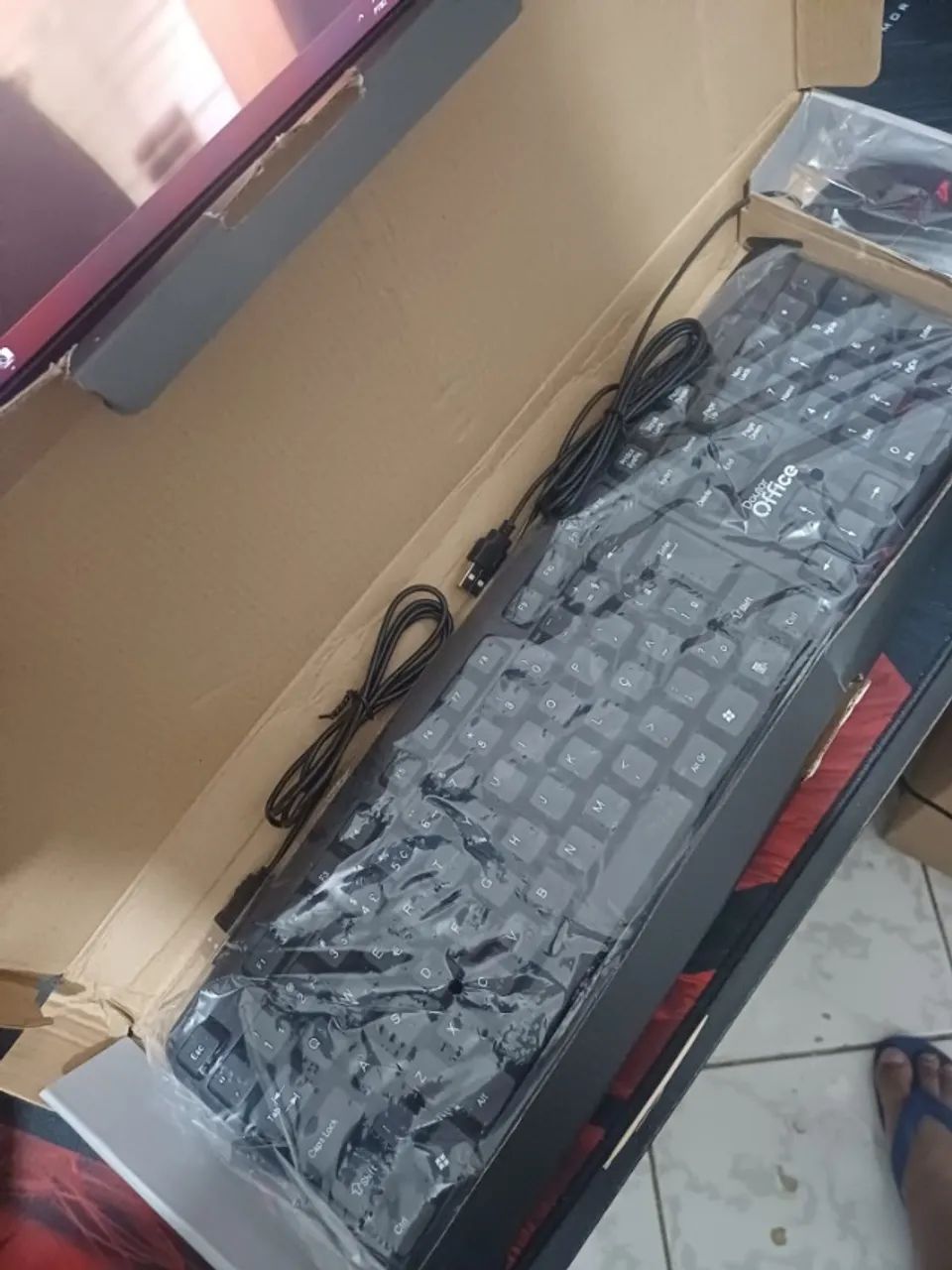 Combo Teclado E Mouse Dr. Office Dc100 Usb Preto