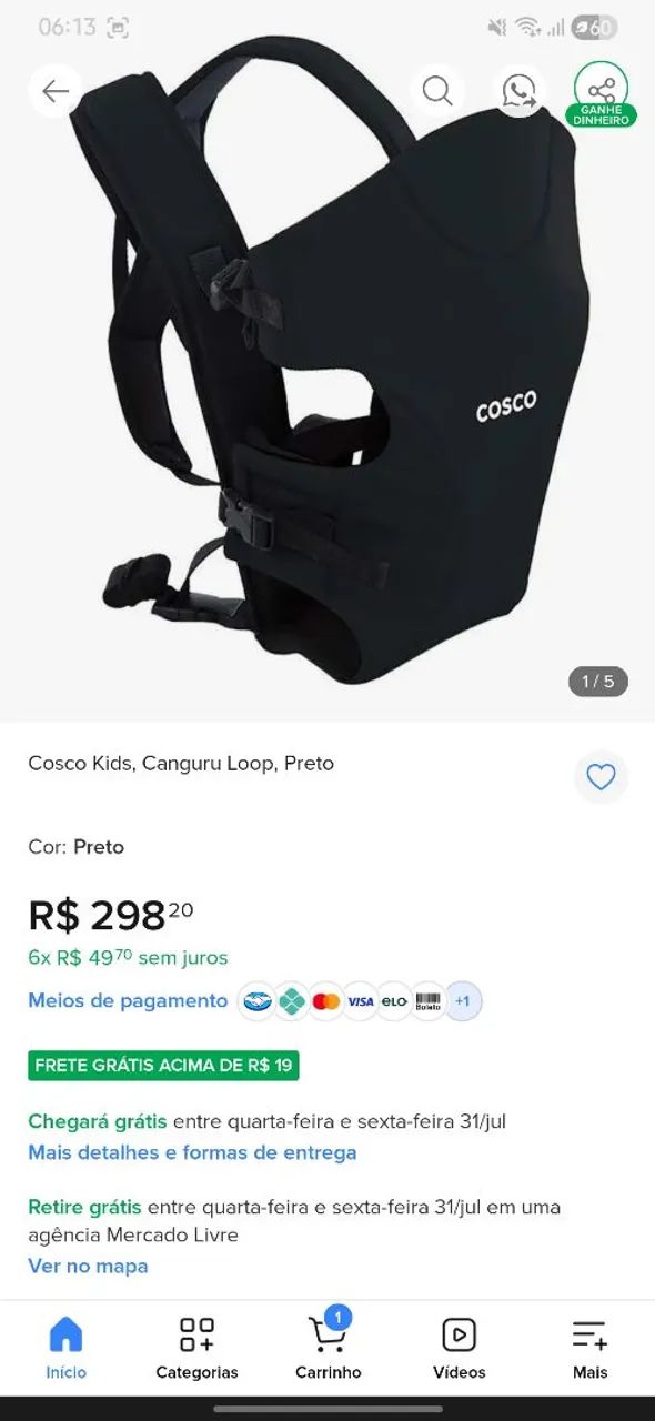 Canguru cosco 