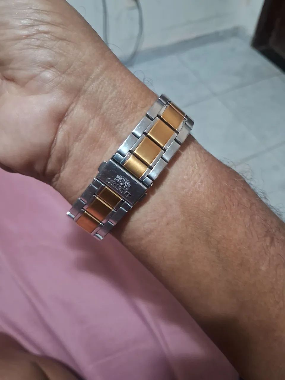 Relogio orient quartz em aço  - Foto 5