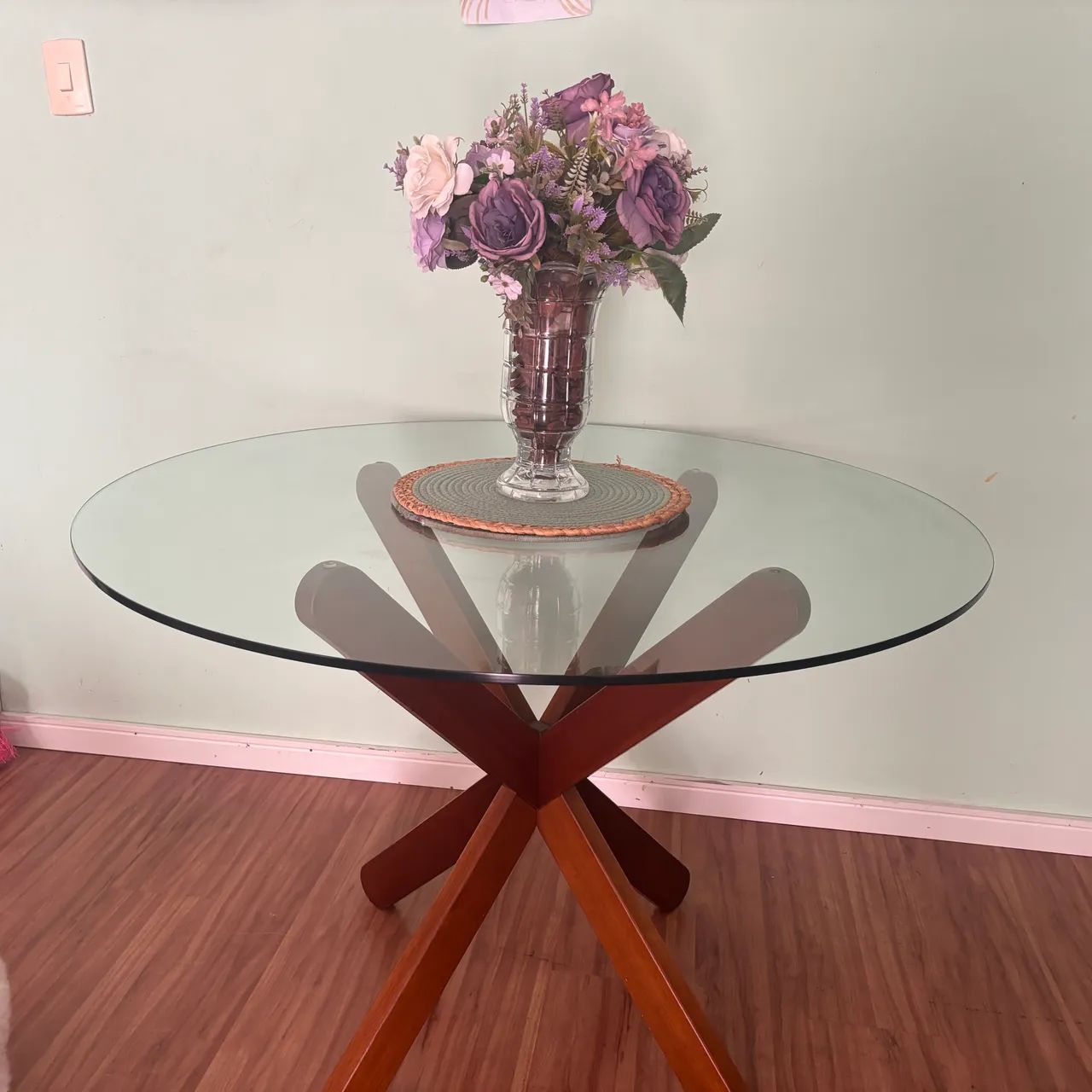 Mesa de jantar da Tok Stok de vidro para - Foto 3