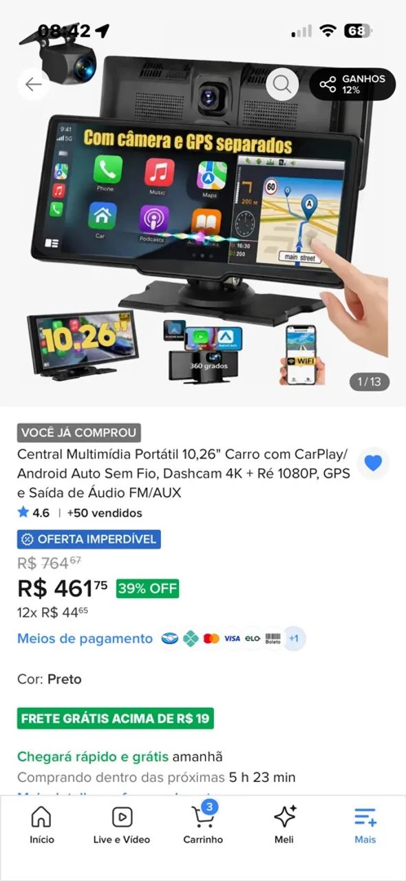 Multimídia portátil 10 polegadas  - Foto 2