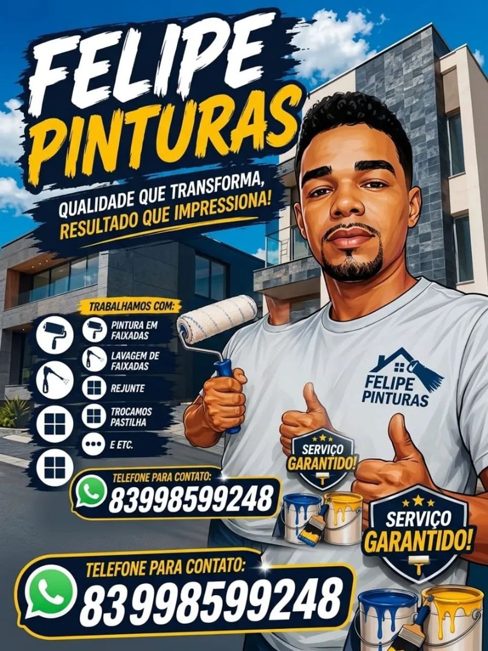 Pintura com qualidade e garantia.