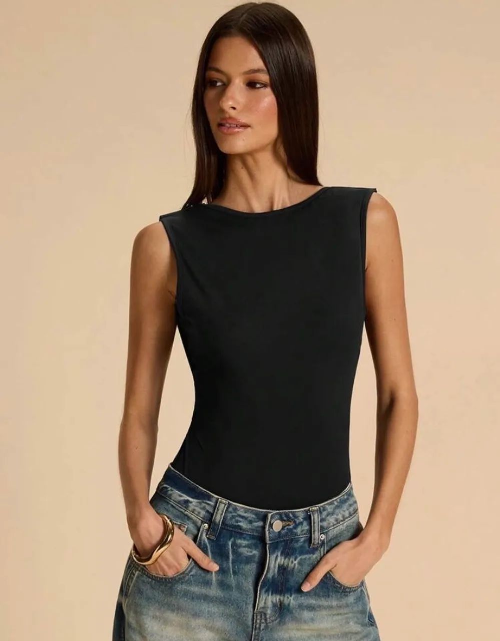 Body Preto SHEIN 