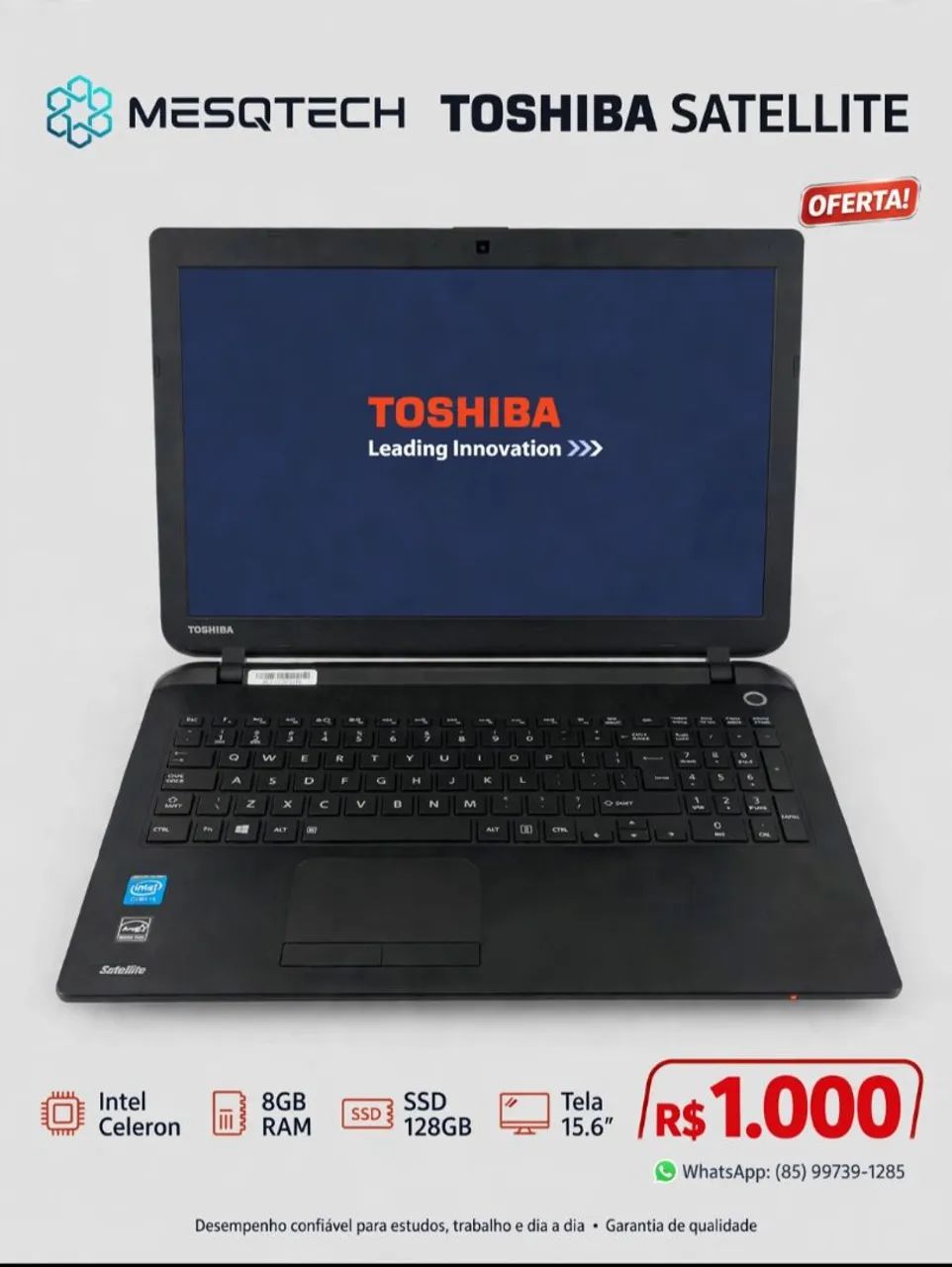 Notebook Toshiba satellite 
