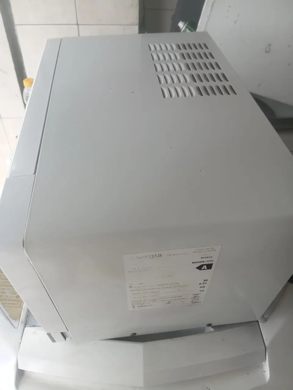 Micro-ondas Britânia 110V funcionando perfeitamente  - Foto 4
