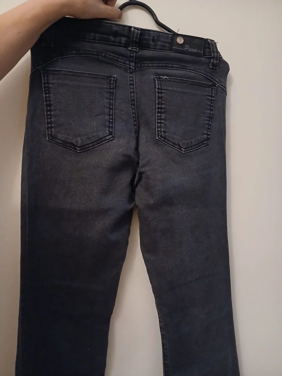 Calça jeans prirre flare preta  - Foto 2