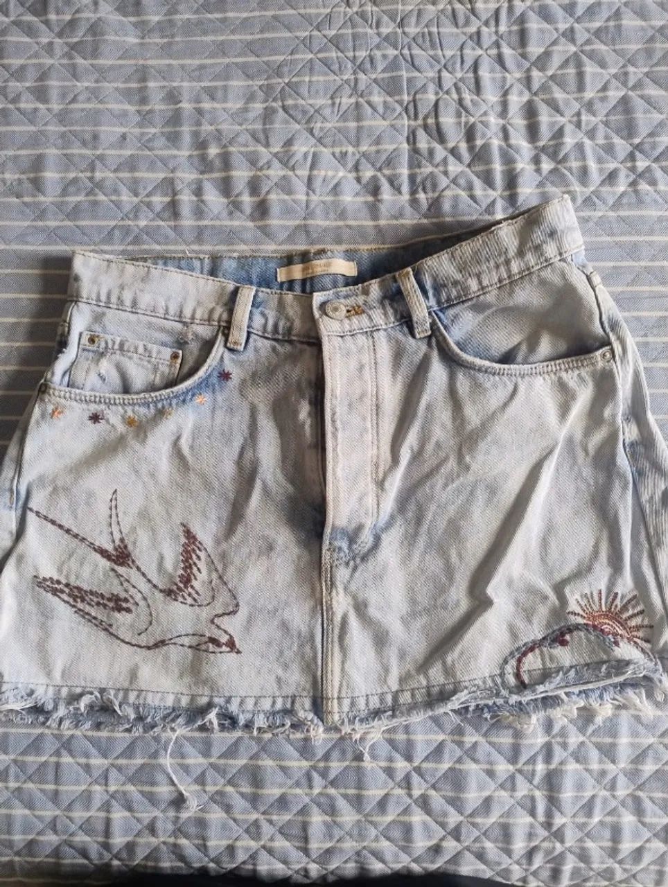 Saia jeans Zara