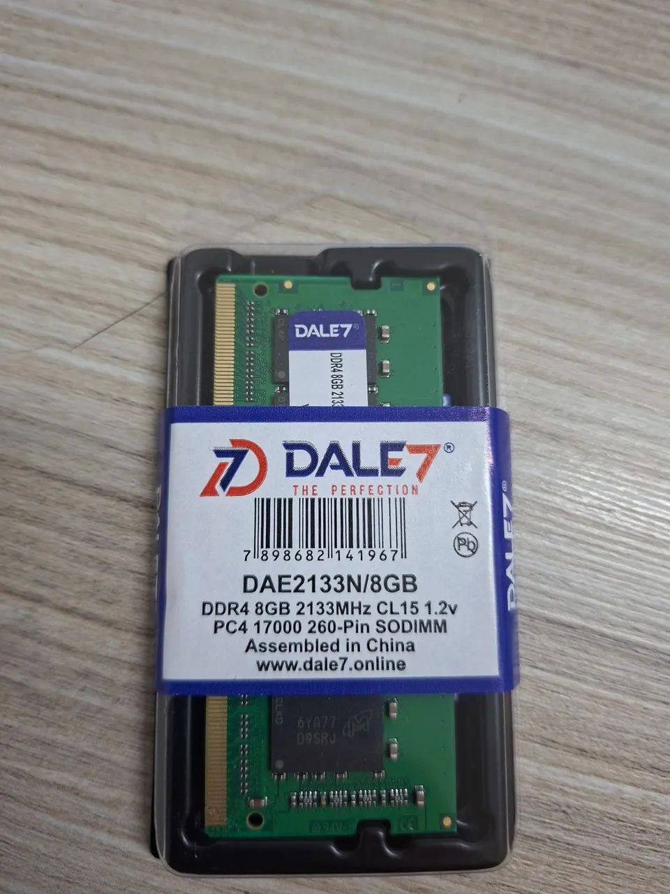 Memoria 8 gigas ddr4 2133mhz cl5 notebook novo lacrado