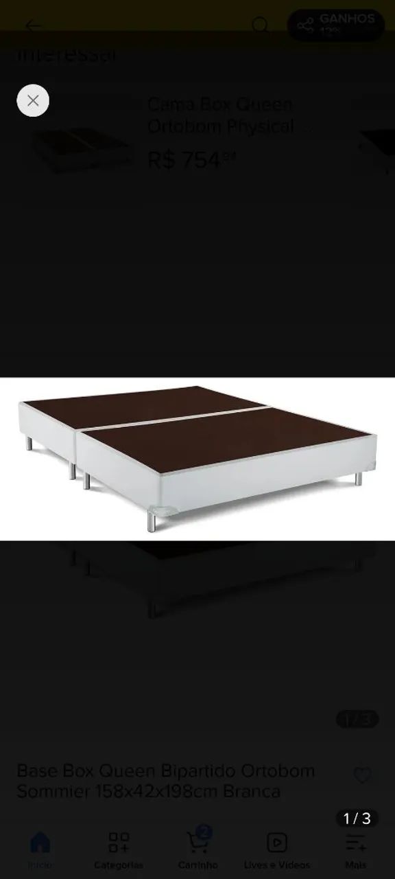 Base cama box queem bipartida ortobom - Foto 3