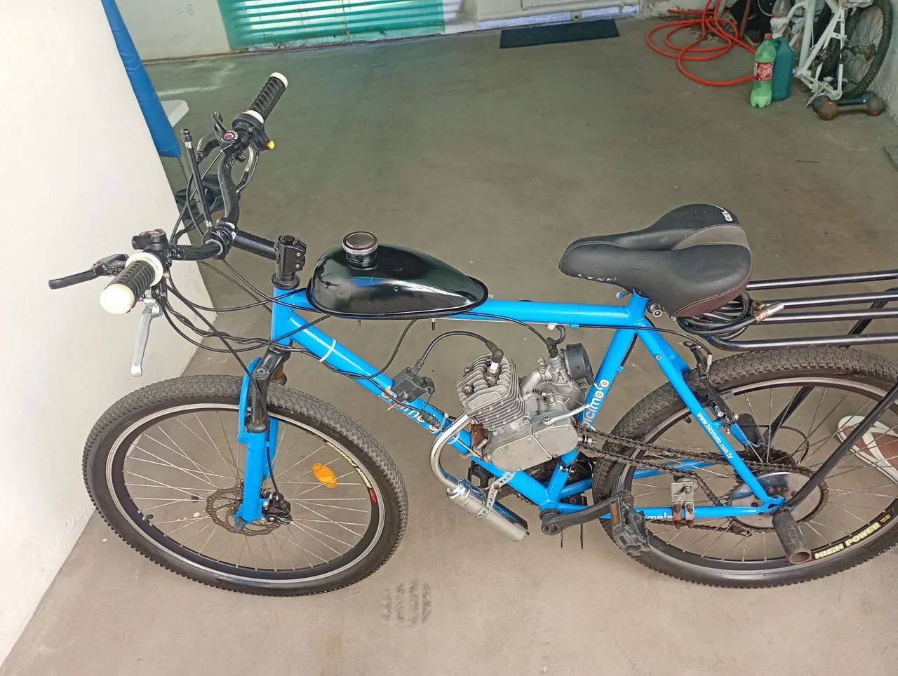 Bicicleta motorizada 80cc com nota fiscal. - Foto 2