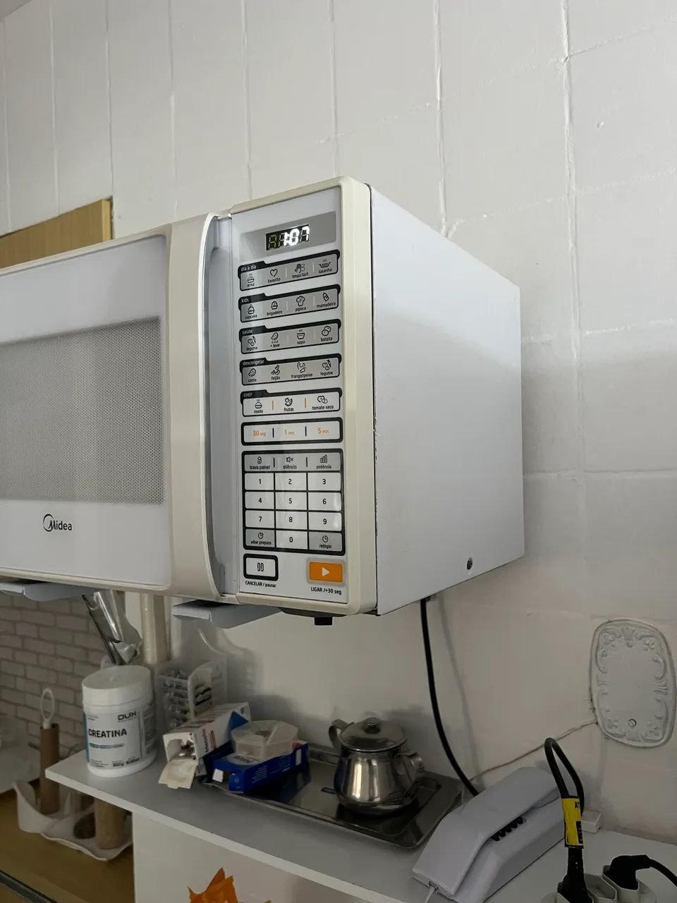 Micro-ondas Midea 20L Branco - Lindo e Funcionando Perfeitamente - Foto 2