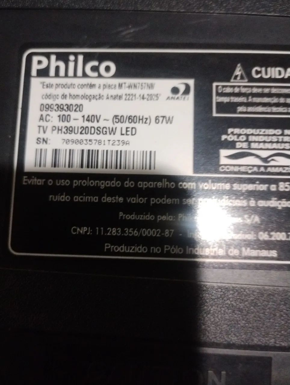 Tv. Philco. 39polegadas