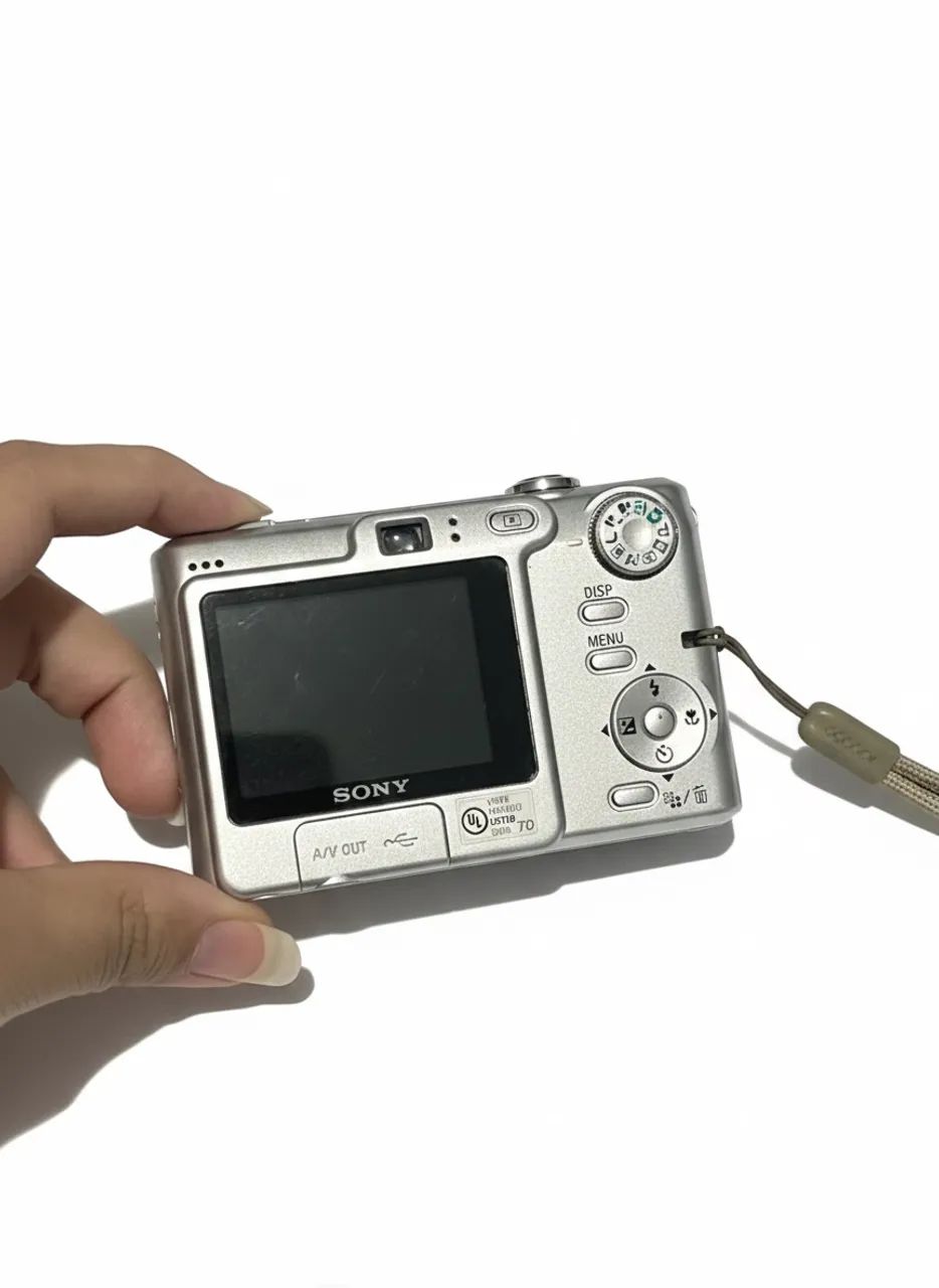 câmera sony, semi nova 