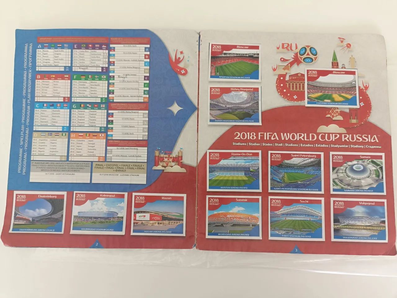Álbum completo Copa do Mundo 2018 brochura - Hobbies e coleções