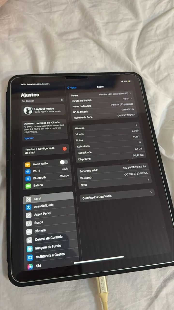 vendo ipad air 4th geração na cor verde - Foto 2