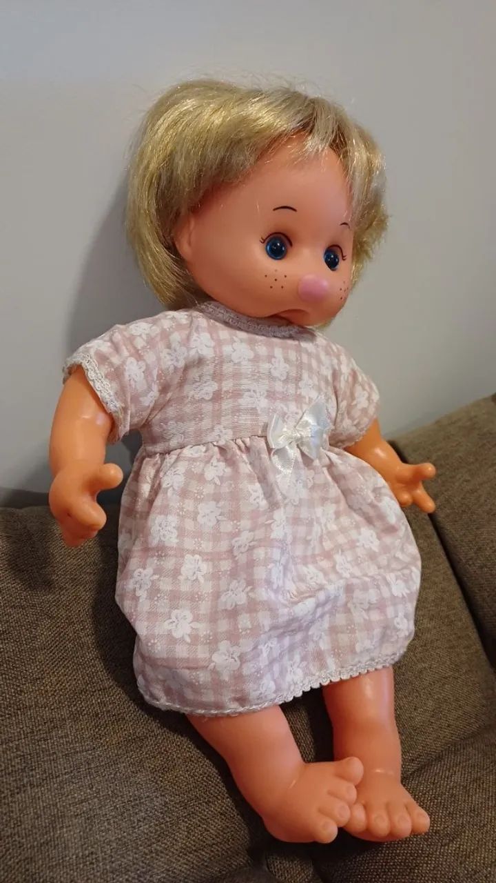 Boneca anos 80 Peteleco Chupa Dedo 30cm - Foto 4