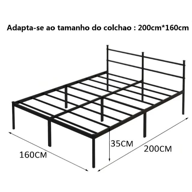 Estrado de metal cama Queen Size