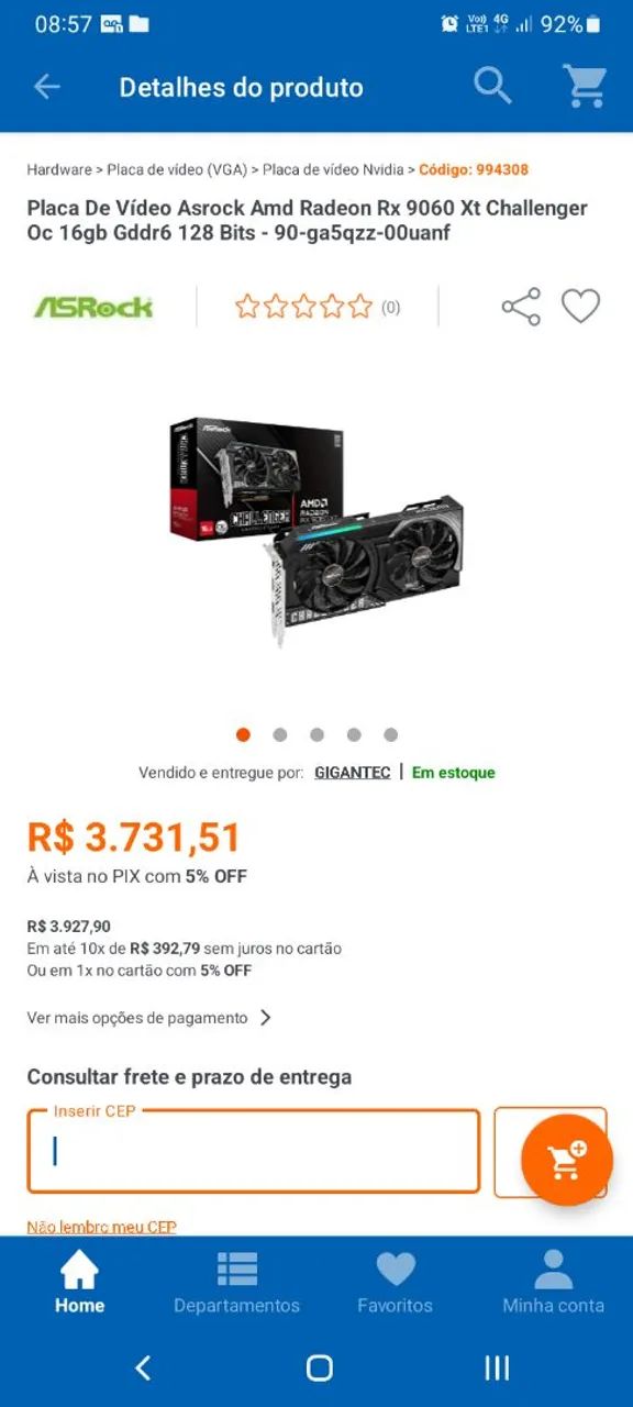 Placa de vídeo 16GB!! 