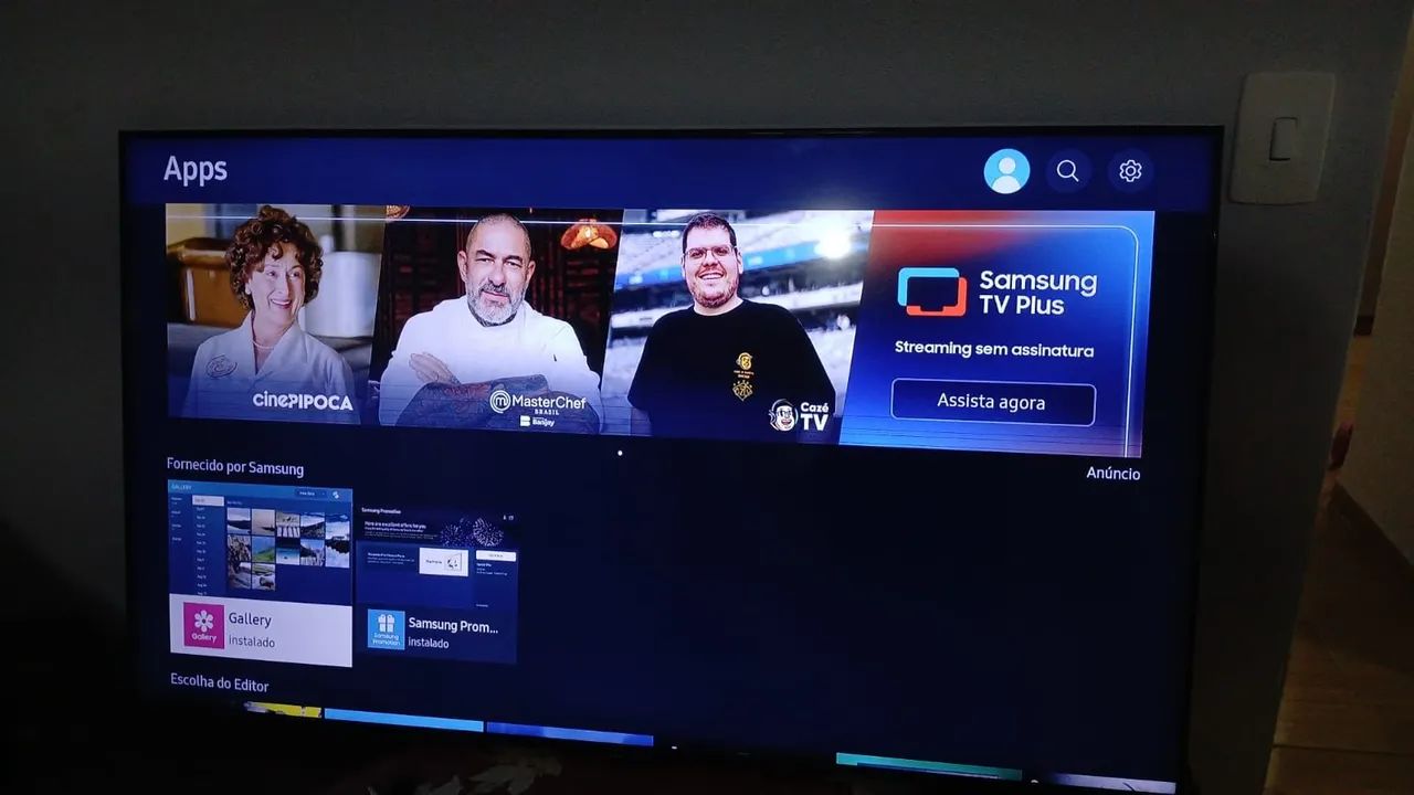Tv Smart 50" polegadas  samsung 4k com linhas na tela  - Foto 2