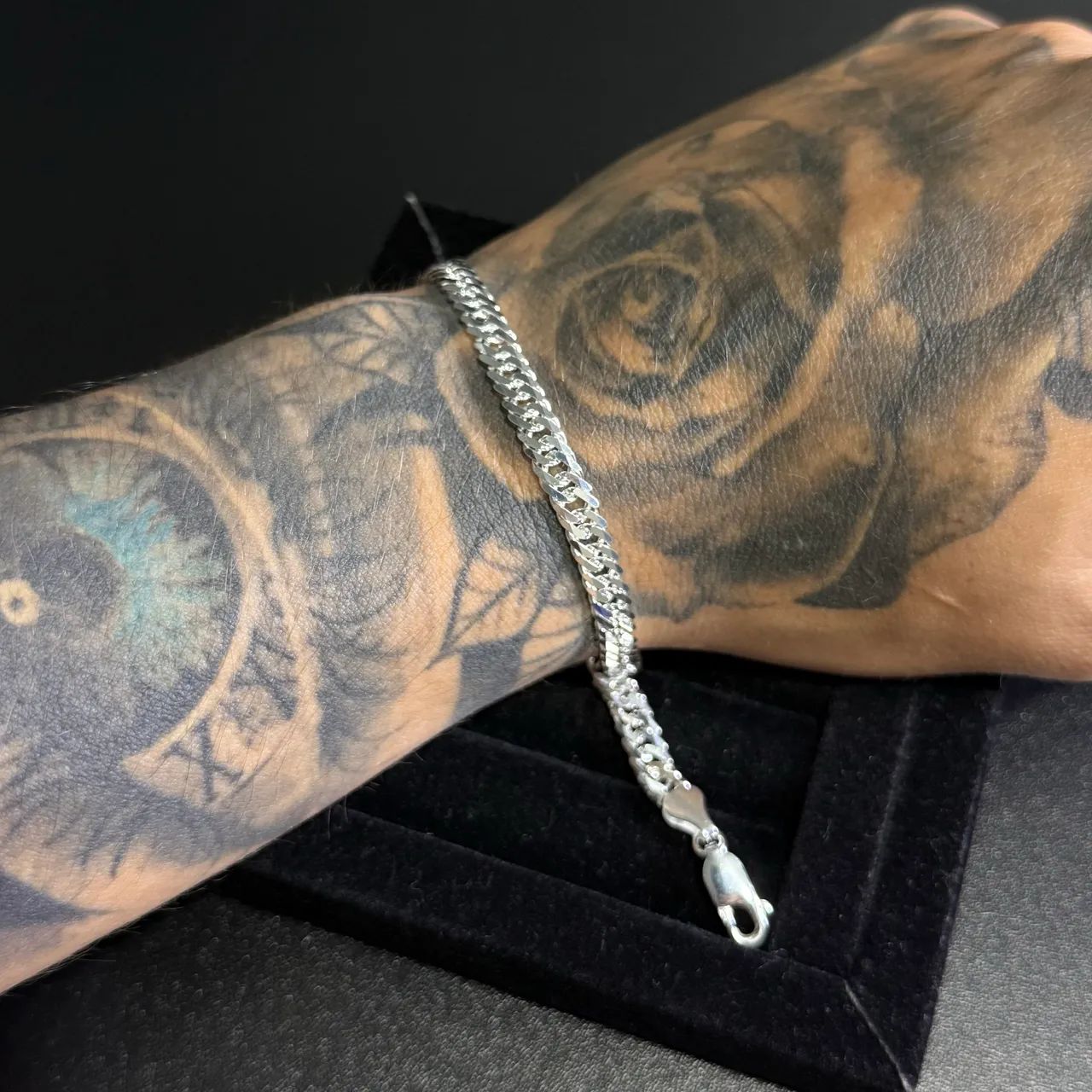 Pulseiras masculina prata925 - Foto 2