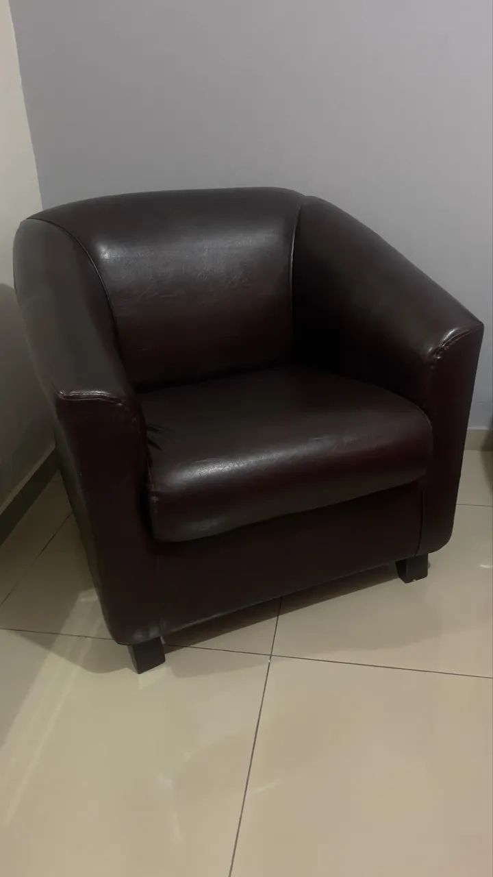 Poltrona de couro