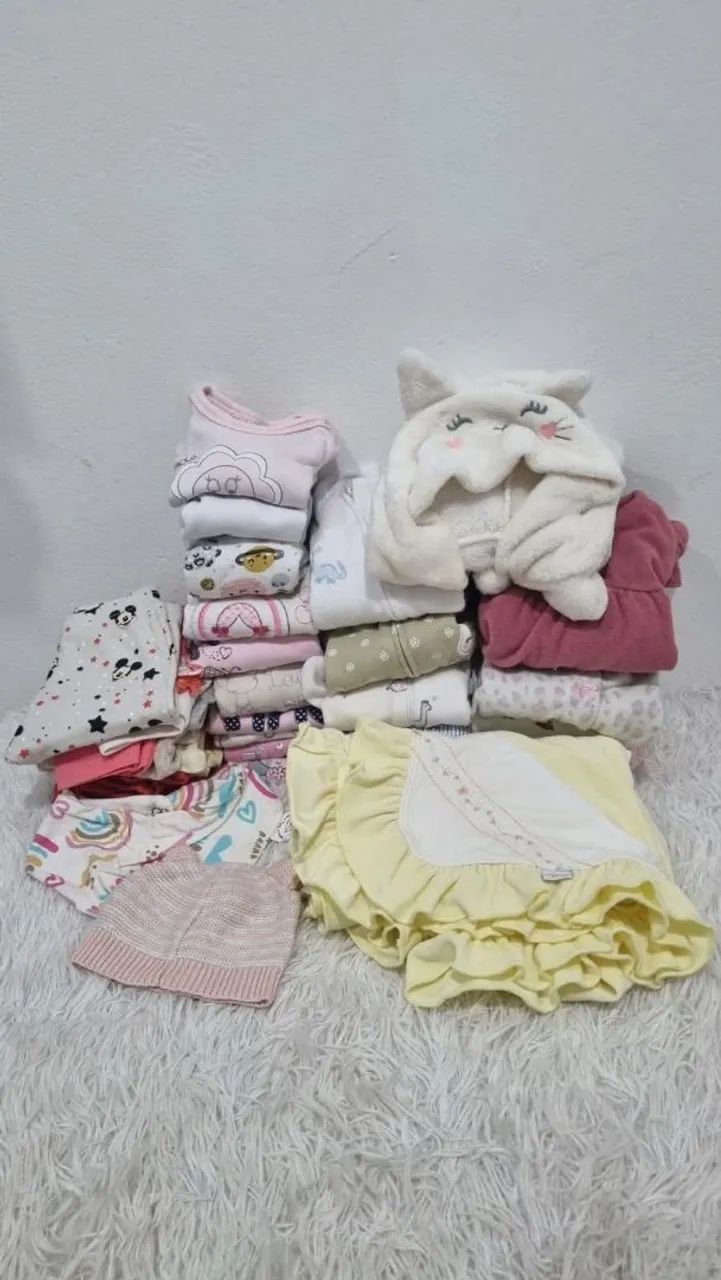 Lote Menina Carters e Marcas RN e P 
