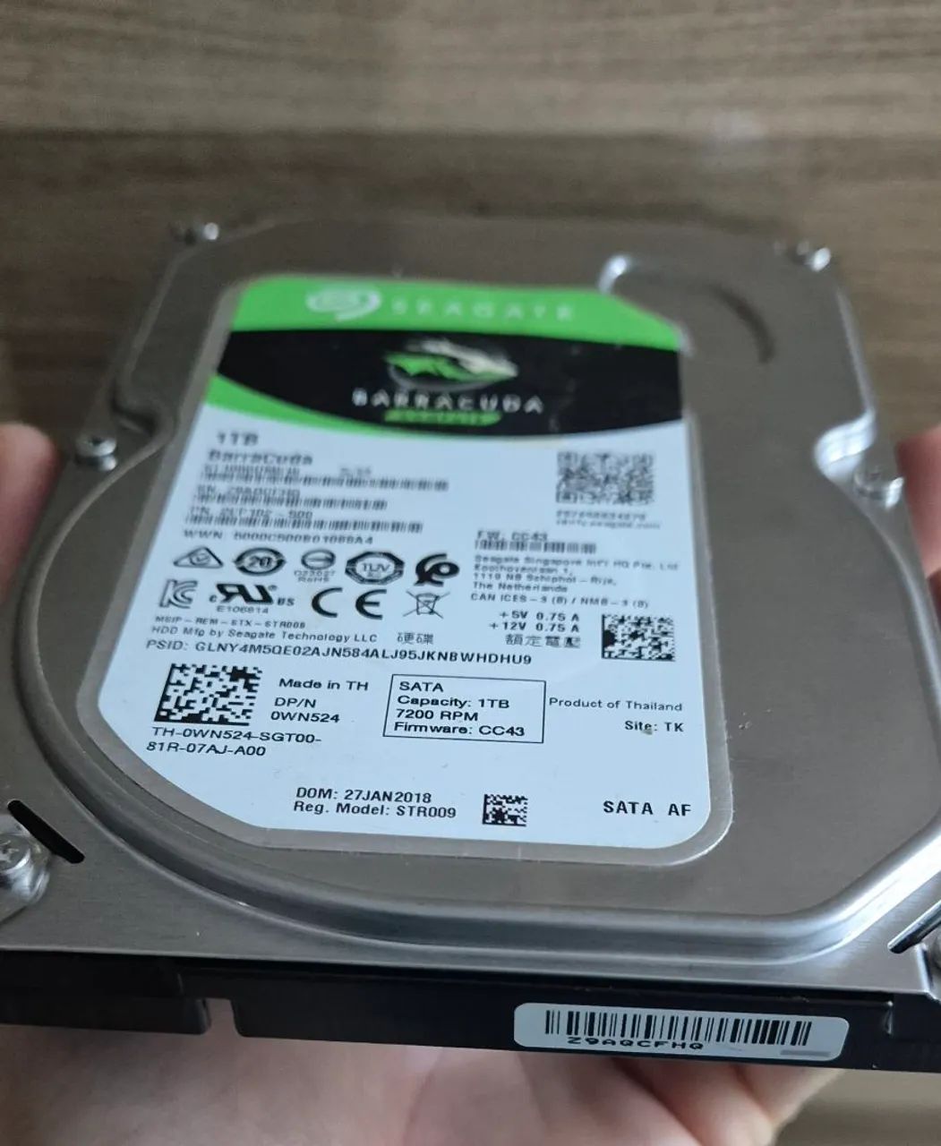 HD 3.5 polegadas 1Terabyte p/PC Seagate Barracuda - Foto 2