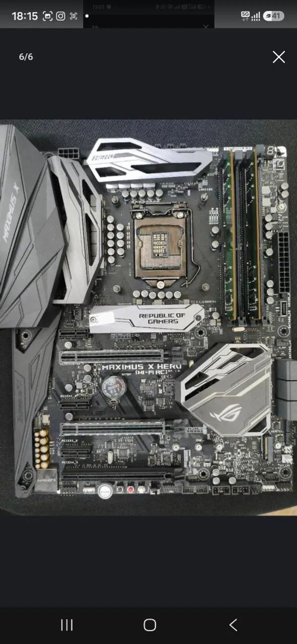 Placa mãe asus rog maximus x hero Wi-Fi 