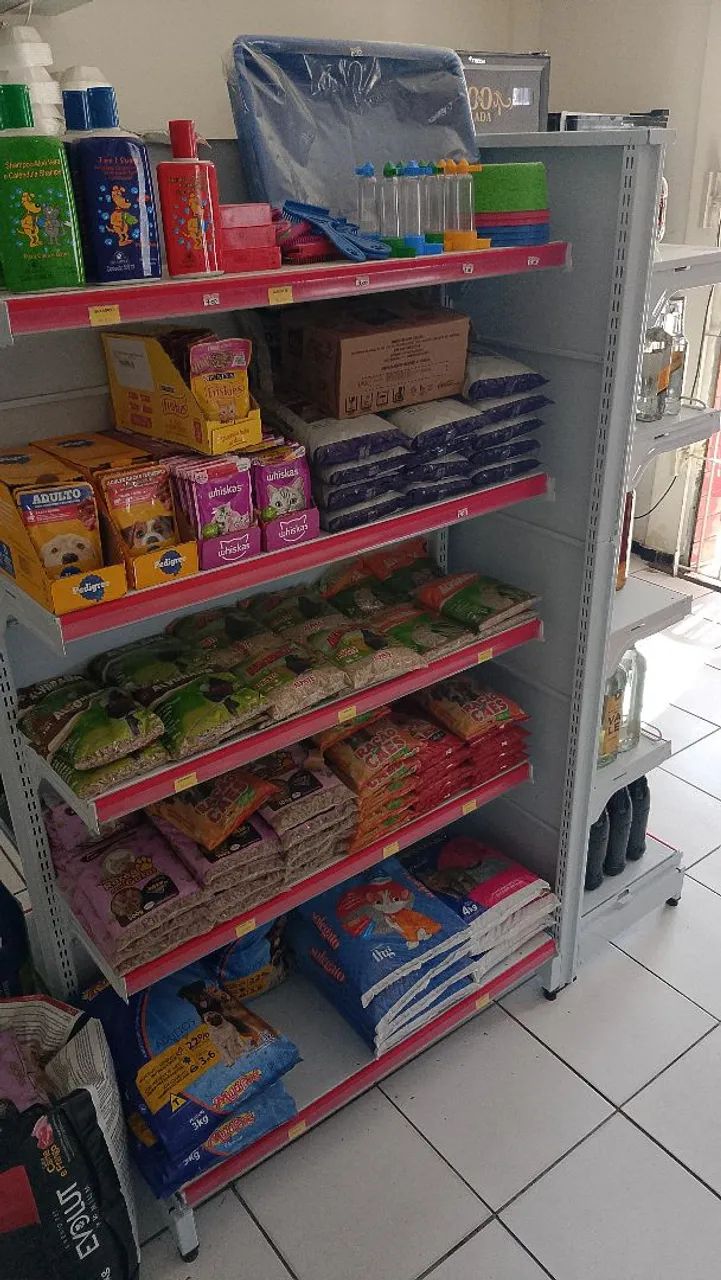 Gôndola central para comércio (só 6 meses de uso) NOVÍSSIMO - Foto 2