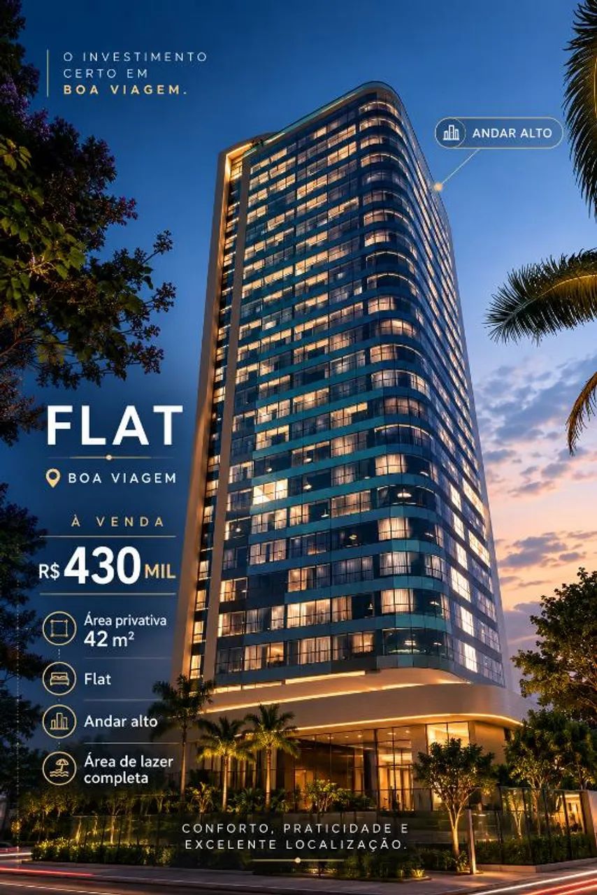 Boa viagem | Duplex | R$ 360 mil | 02 quartos |